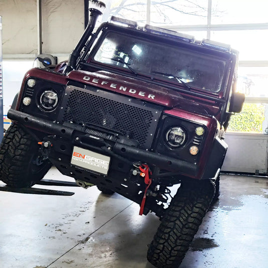 Defender Rundrohr Seilwindenstoßstange mit Teilegutachten