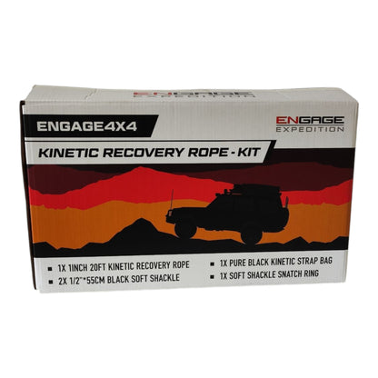 ENGAGE4X4 Kinetic-Rope Berge-Kit für Offroad Fahrzeug 8 to.