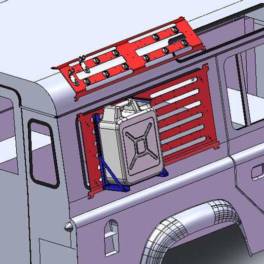 Defender Safety Devices Cage Carrier System ENGAGE4X4 für Land Rover Defender 90 und 110 RBL1727SSS, RBL1087SSS, RBL2427SSS